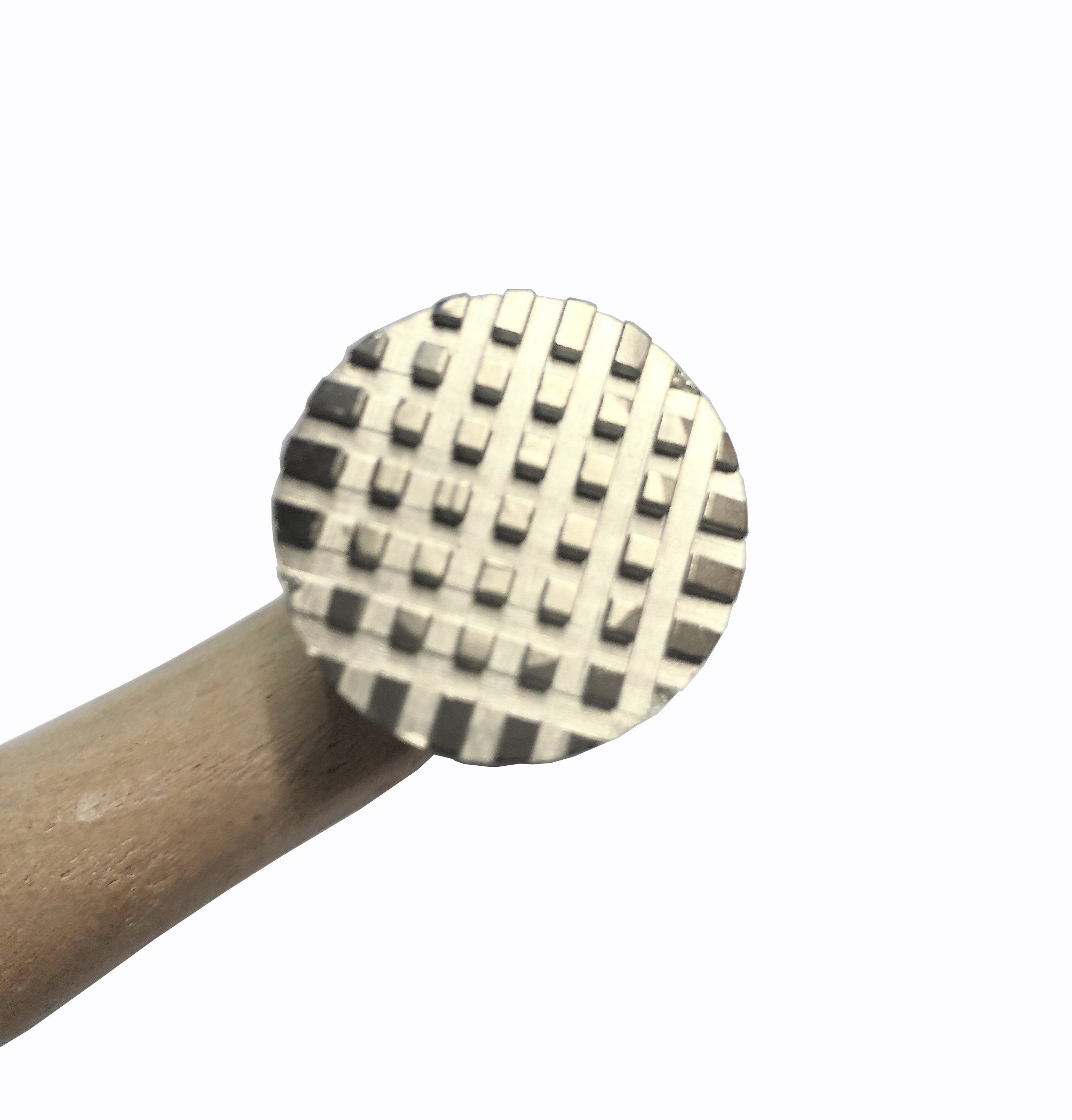 Texturierhammer Für Metall – Mit Kariertem & Gestreiftem Muster (25,4 Cm)