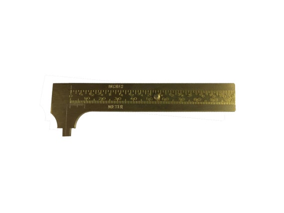 4inch Mini Brass Caliper Sliding Vernier Ruler Gauge Tool Measure Inch/Meter 4inch Mini Brass Caliper Sliding Vernier Ruler Gauge Tool Measure Inch/Meter