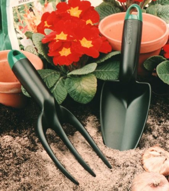 Linic Products UK Made Garden Trowel and Fork Light Weight. X1186 Free UK Postage