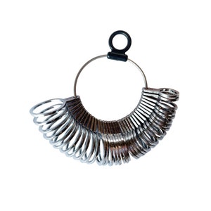 Proops Ring Sizer Gauge with US sizes 1-15, European sizes 1-36, Circumference & Diameter in mm. (D8030) Free UK Postage