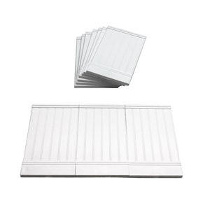 Puppenhaus Wandpaneele, weiss, mit Nut und Feder, 10er Pack, 1:12. (A1002) Versandkostenfrei.