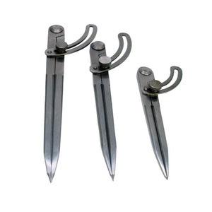 Proops Heavy Duty Steel Divider Compass with Setting Wing, Set of 3 (6&quot;, 8&quot;, 10&quot;) (W8046). Free UK Postage.