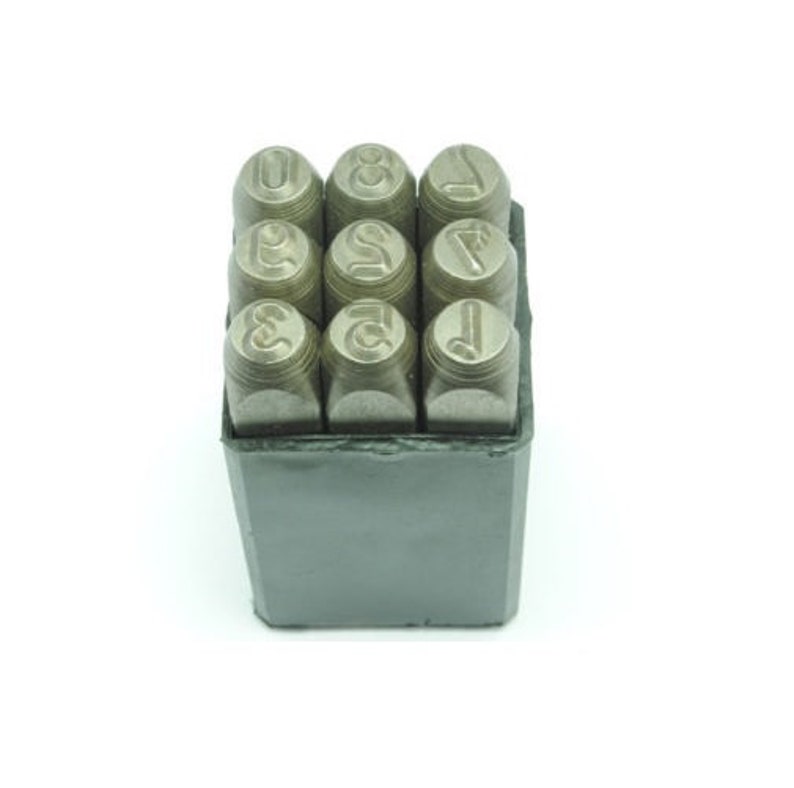 Proops Metal Number Stamps 4mm Jewellery Making Tools Etsy