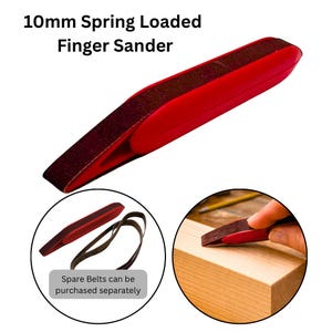Proops 10mm Spring Loaded Finger Sander. Hobbies, Miniature Work, Woodwork. (W3291) Free UK Postage