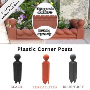 Garden Border / Lawn Edging Corner Post (X8184). Free UK Postage.