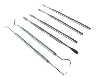 Proops Wax Carvers / Probes, Set of 6, Stainless Steel. (S7283) Free UK Postage.