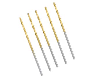 Proops 5 x Titanium Coated H.S.S. Drill Bits METRIC. Jewellery, Modelling. (Free UK Postage)