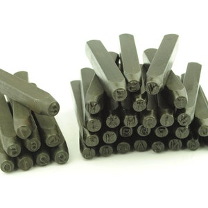 Proops 36 Stück 10mm 3/8" Großbuchstabe & Nummer Metallarbeit Stempel (M9117). Versandkostenfrei