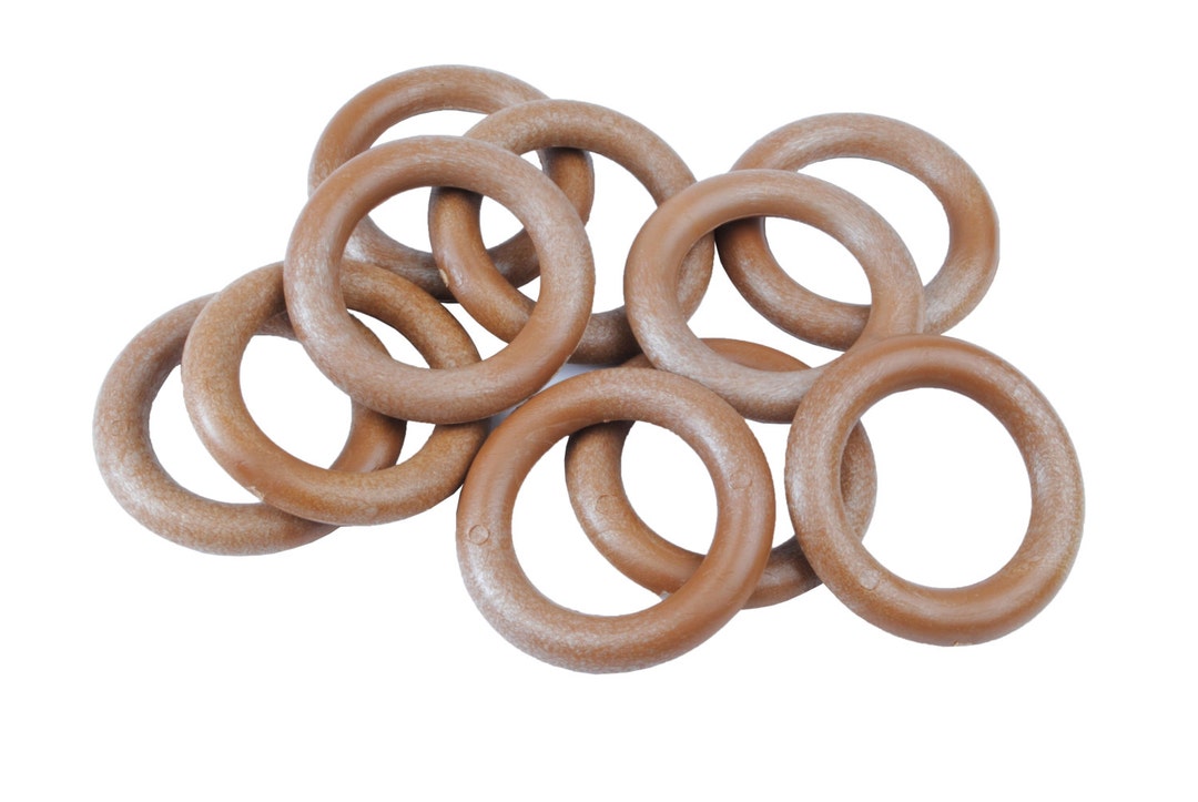 Linic Products UK Made Macrame Rings, Plastic, Pack of 10, 50 Mm (2 ...