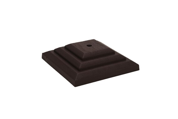 8 x 75mm x 75mm Dark Red Fence Post Caps 3 x 3