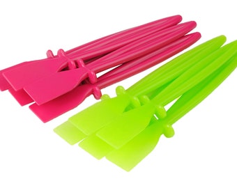 Linic Products UK Made Glue Spreaders, Pink/Green, Pack of 10 (5 of each), Plastic, Craft, Adhesive, PVA Spatulas. (S7300) Free UK Postage.