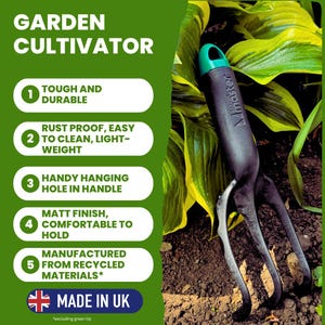 Linic Products UK Made Garden Potting Cultivator Hoe, Light Weight. (X1183) Free UK Postage.