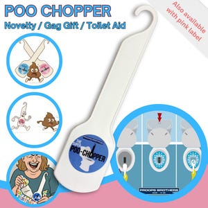 Proops Cut the Cr*p Poo Turd Log Stool Chopper Cutter Toilet Aid Un-blocker Novelty Joke Gag Gift (X8160). Free UK Postage.