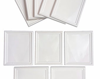 Dolls House Picture Frames, Pack of 10, 12th Scale, Rectangular, Choice of Colours. (A1011) Free UK Postage