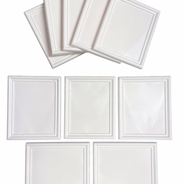 Dolls House Picture Frames, Pack of 10, 12th Scale, Rectangular, Choice of Colours. (A1011) Free UK Postage