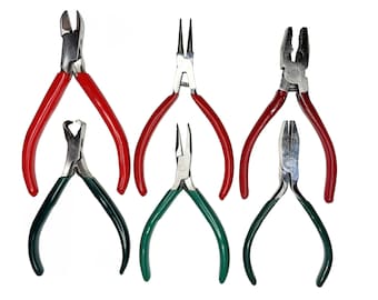 Proops BUDGET Miniature Plier Set, 6 Piece, Some Old Stock, NOT Perfect. (S7921). Free UK Postage.