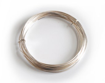 WIRE. Silver Plated Wire, 0.4mm diameter x 20m long. Various Quantities Available (X1106) Free UK Postage.