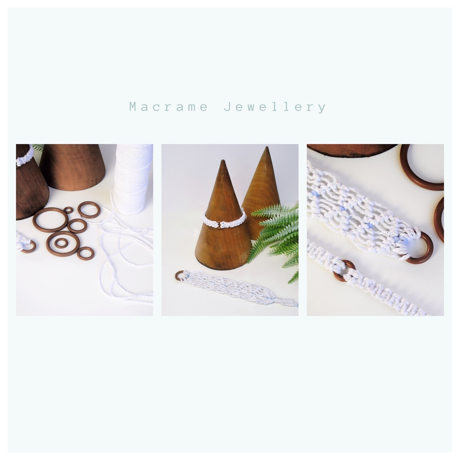 Linic Products UK Made Macrame Rings Plastic Pack of 8 - Etsy UK