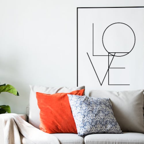 Love Print Love Art Love Poster Living Room Decor Love Etsy