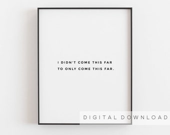 Come This Far Quote Etsy