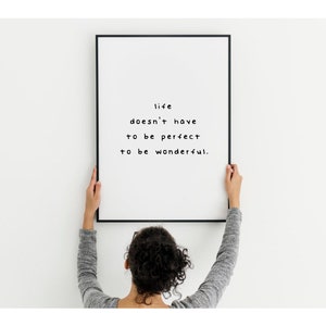 Life Quotes Wall Art, Printable Inspiration Wall Art, Uplifting ...