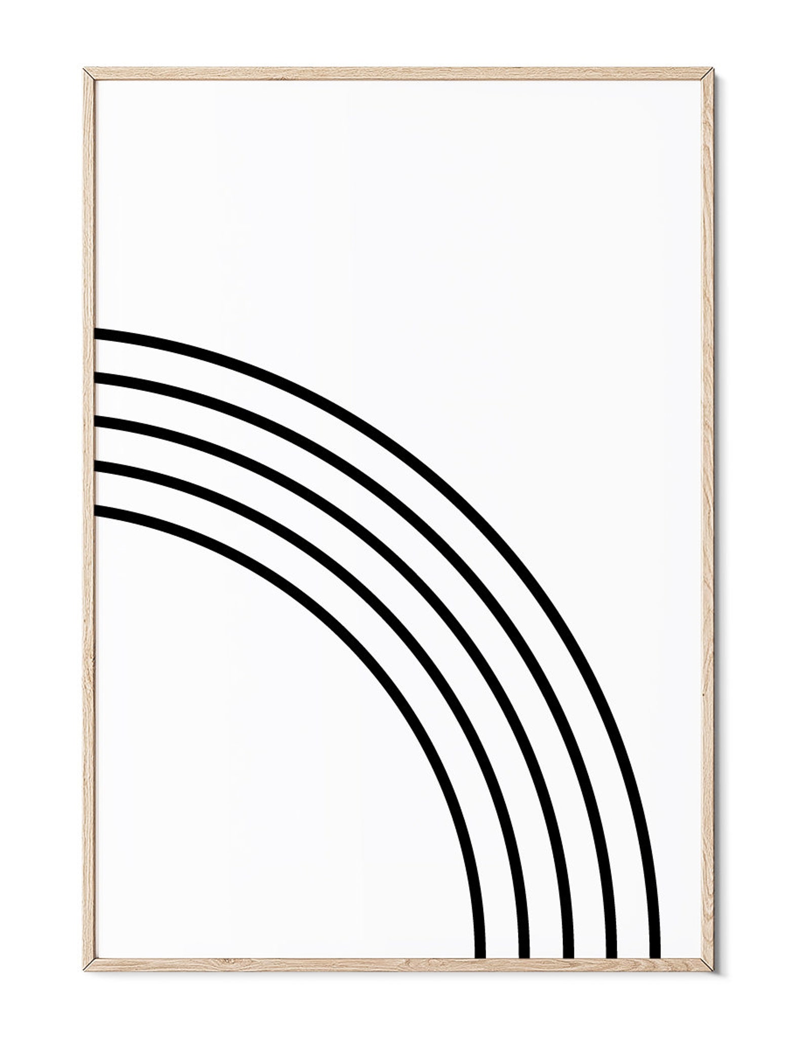 Minimalist Printable Art Set of 2 Prints Black and White - Etsy