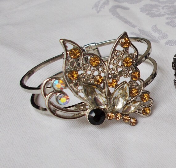 Choice - RHINESTONE BRACELET Stacking Layer Silve… - image 7