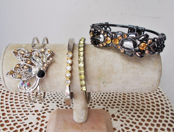 Choice - RHINESTONE BRACELET Stacking Layer Silve… - image 10