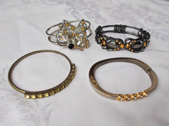 Choice - RHINESTONE BRACELET Stacking Layer Silve… - image 1