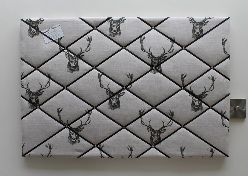 Large Pin Board Stag Fabric Noticeboard 90cm x 60cm Etsy