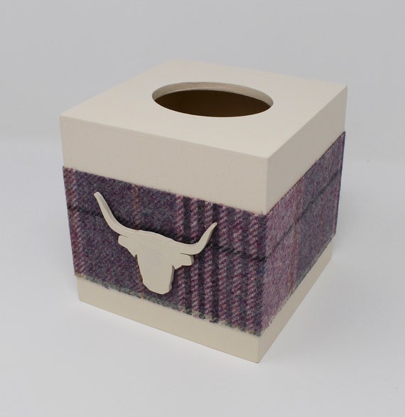 Tissue Box Cover Highland Cow Gifts Lilac Tissue Box Tissue Etsy