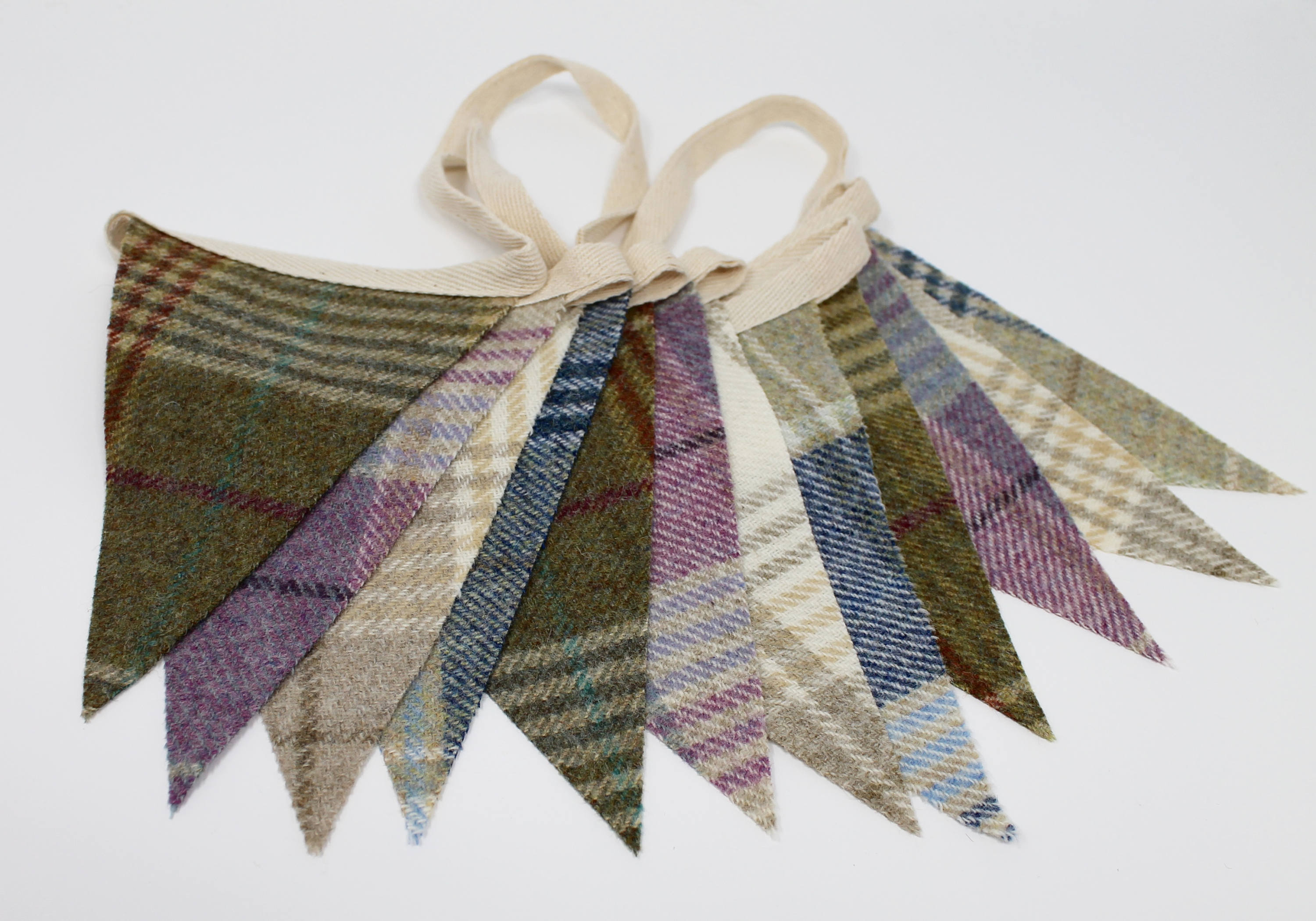 Fabric Bunting Bunting Bunting Flags Tweed Bunting Tartan Etsy