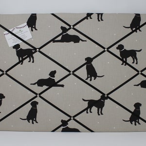 Fabric Noticeboard, Black Lab Pin Board, Labrador Gifts, Dog Pin Board image 3