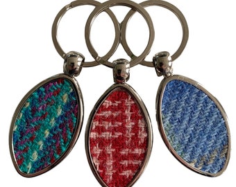 Rugby Ball Keyring, Rugby Gift, Harris Tweed Keyring, Rugby Ball, Rugby Keyring, Sport Gifts