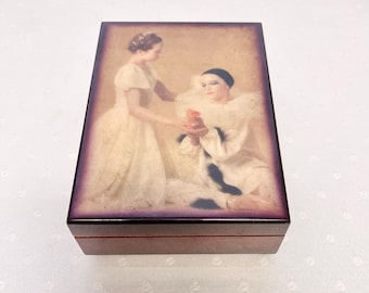 Vintage Ballerina Deichert Musical Jewelry Box