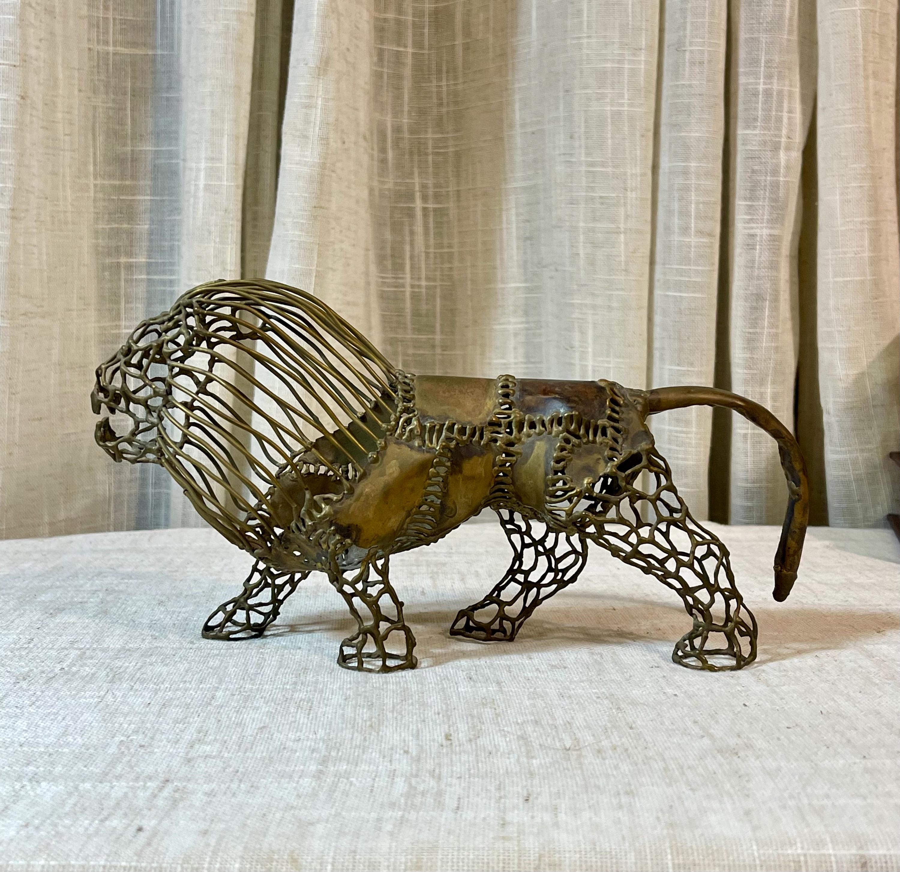 Welded Metal Lion - Etsy