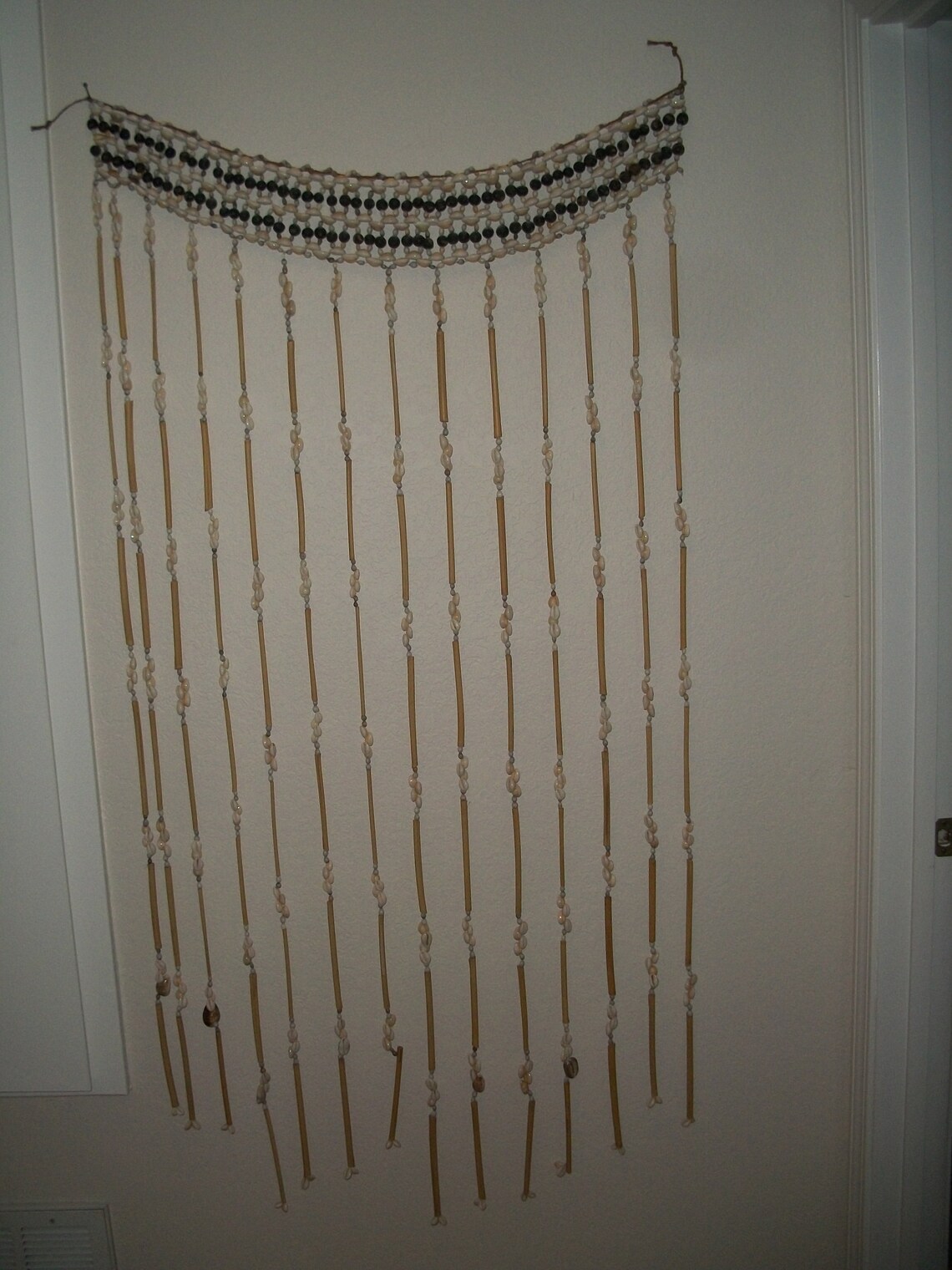 Shell Bamboo Wood Beads Room Divider Curtains 34x60 Etsy