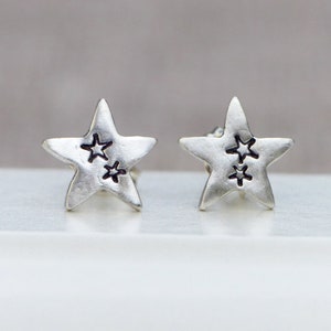 925 Plata de ley Studs estrella imagen 3