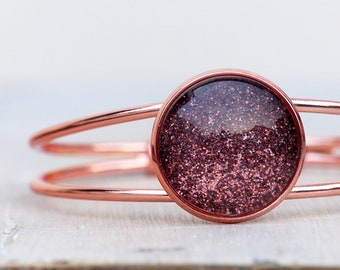 Bangle - Oro Rosa & Bordeaux