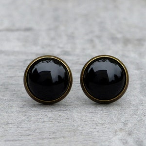 Mini earrings "Die kleinen Schwarzen ll" ~ Earrings black ~ different sizes