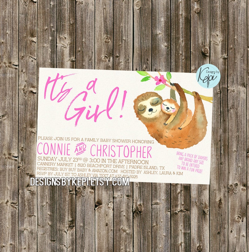 Baby Shower Invitation It S A Girl It S A Boy Etsy