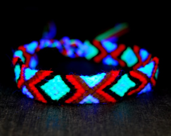 UV Blacklight Friendship Bracelets Cotton Wool
