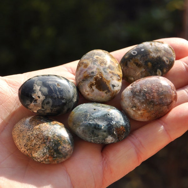 OCEAN JASPIS Pocket Stone from Madagascar