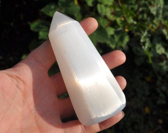 Selenite Tower Polished - 10 cm