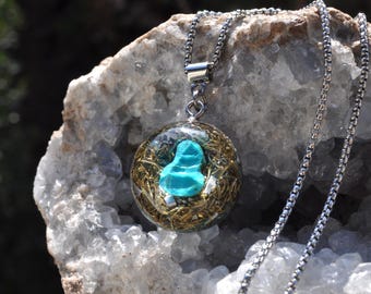 CHRYSOCOLLA Pendant Orgone Orgonite® Necklace