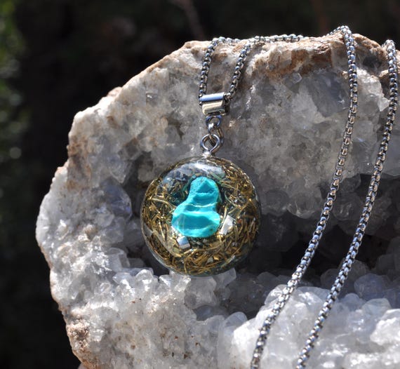 CHRYSOCOLLA Pendant Orgone Orgonite® Necklace