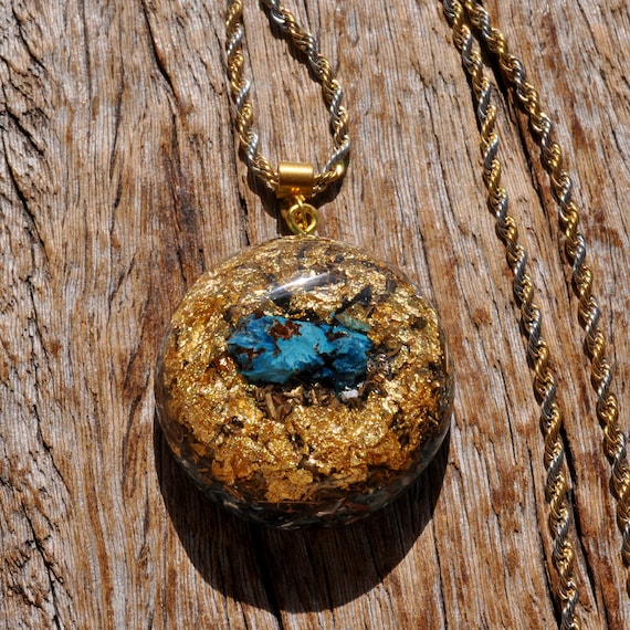 RARE raw SHATTUCKITE Orgonite® Pendant Necklace, Unisex
