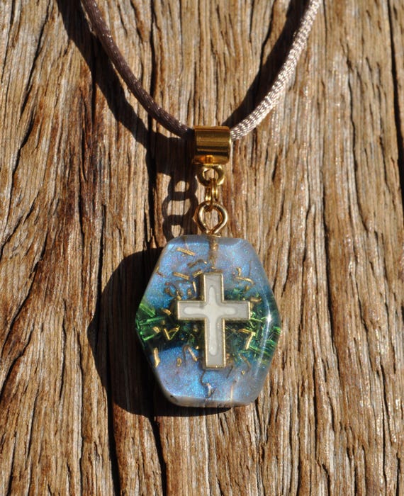 Orgonite® Orgone Pendant Necklace with CROSS