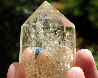 Natural Citrine Quartz Point – 77g  Polished Crystal from Brazil