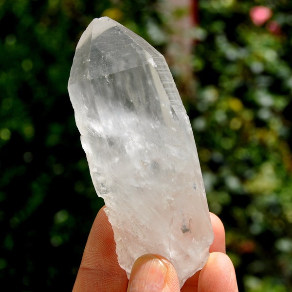 Natuurlijke Lemuriaans Bergkristal Punt, Record Keeper Crystal, 135 gram - Gratis Verzending